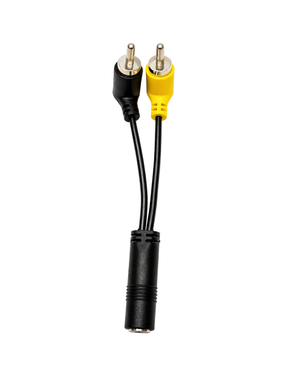 2x RCA / Cinch auf 3.5 mm Klinke (weiblich) Adapter – für Sony CCD-TRV Serie – Tapeless Camcorder Setup
