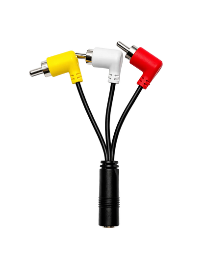 3x RCA / Cinch auf 3.5mm Klinke Adapter (Female) – für Sony VX1000, VX2000, VX2100 – Tapeless Camcorder Setup