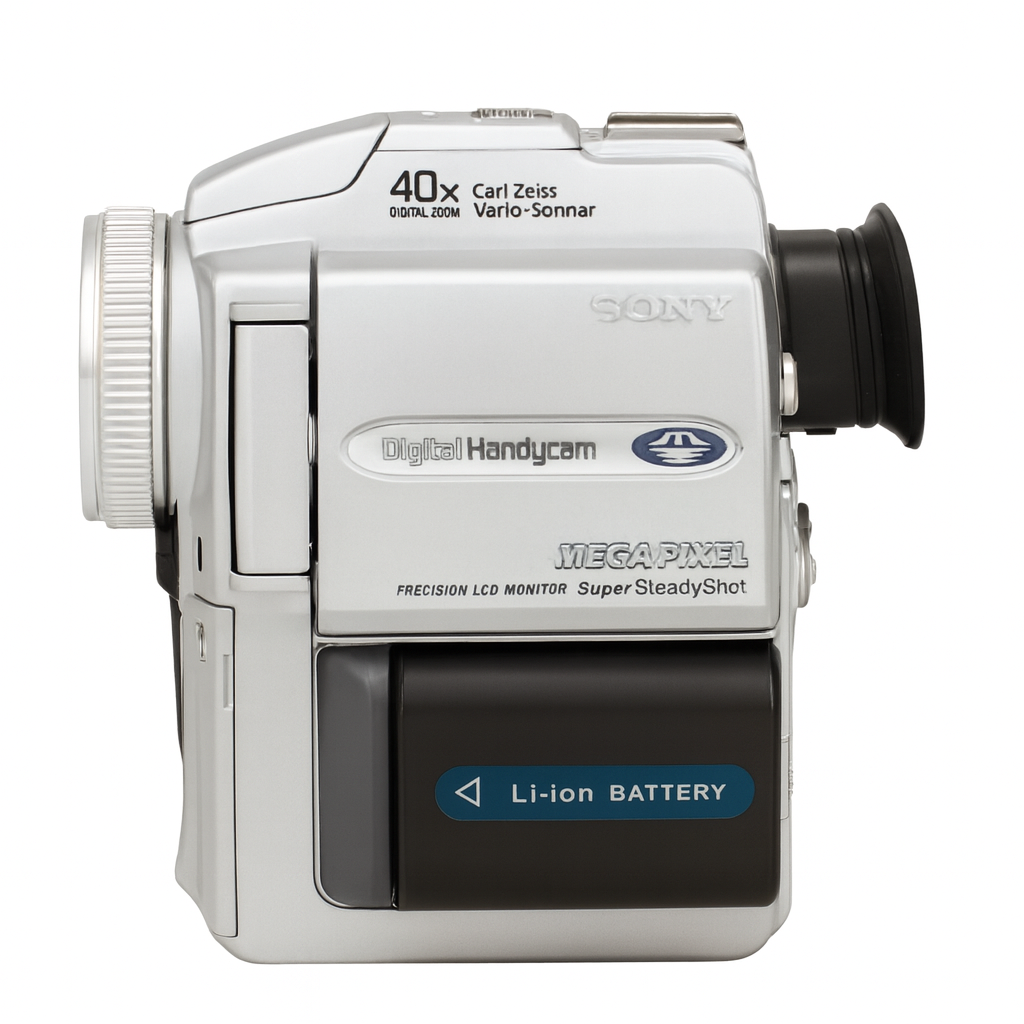 Sony DCR-PC110E Camcorder – Tested for Tapeless Recording – incl. 2x New Batteries + Charger