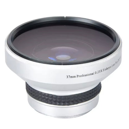 37mm Fisheye & Macro Lens 2-in-1 – 0.25x Wide Angle Adapter – Lightweight Video Camera Lens