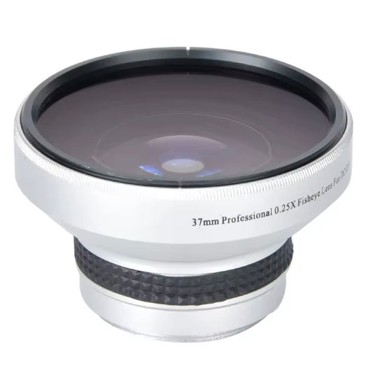 37mm Fisheye & Macro Lens 2-in-1 – 0.25x Wide Angle Adapter – Lightweight Video Camera Lens