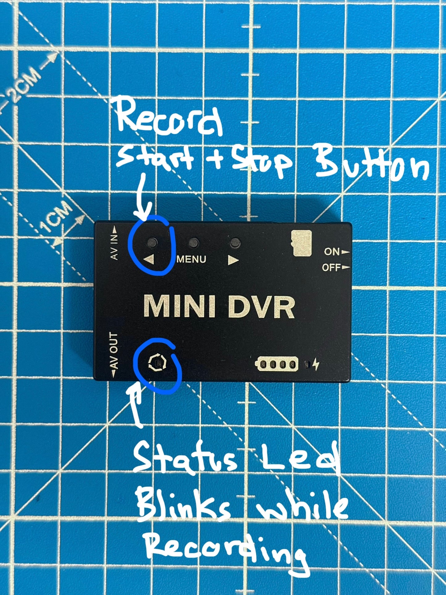 MiniDVR FPV Recorder + micro sd card 32 gb