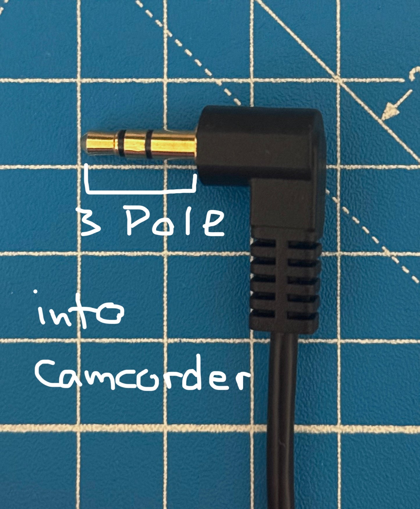 MiniDVR Cable – TRS to TRRS – Tapeless Camcorder Cable