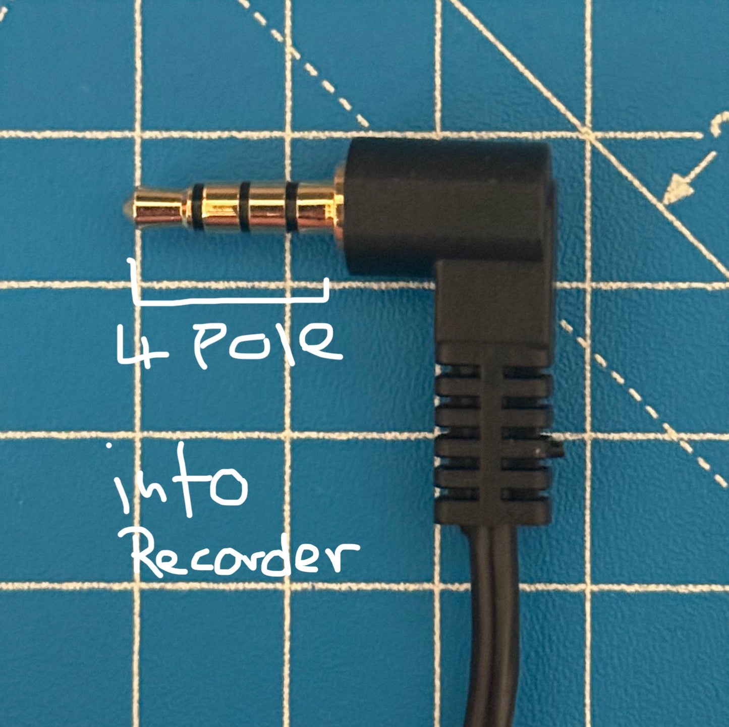 MiniDVR Cable – TRS to TRRS – Tapeless Camcorder Cable