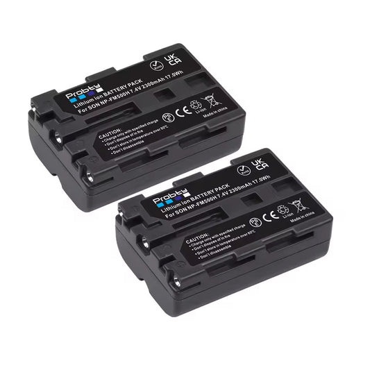 NP-FM500H Battery – 2300mAh Li-Ion Replacement for Sony Camcorders