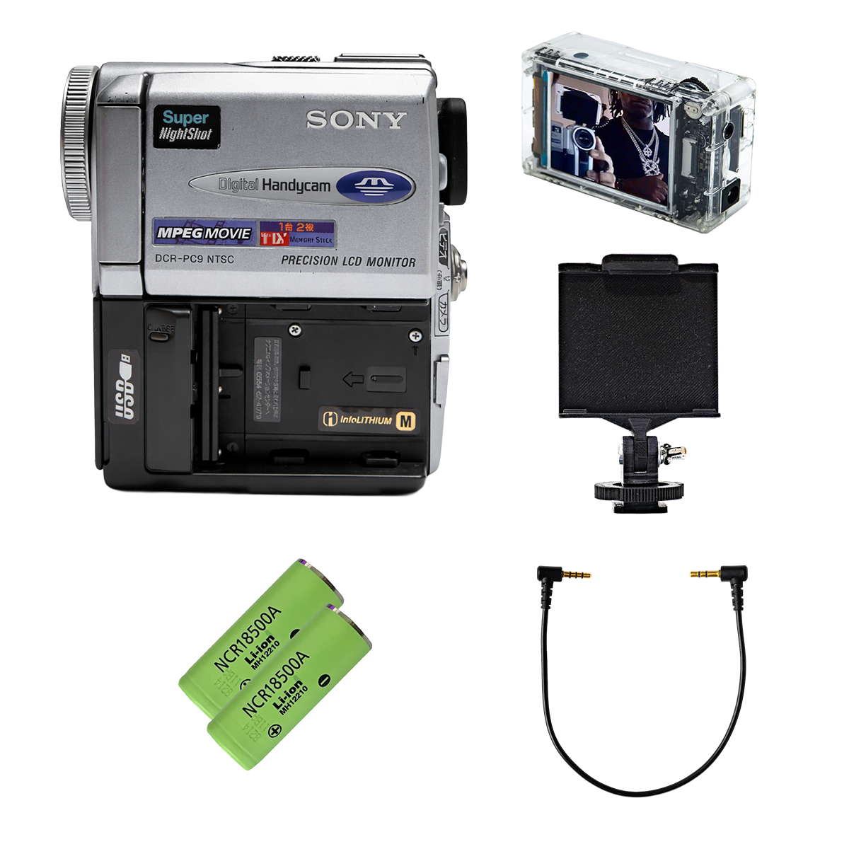 Tapeless Camcorder Komplett-Set (Sony DCR-PC9 JAPAN + INVIZ PowerPlay) – Ready to Record (ohne Akku & Ladegerät)
