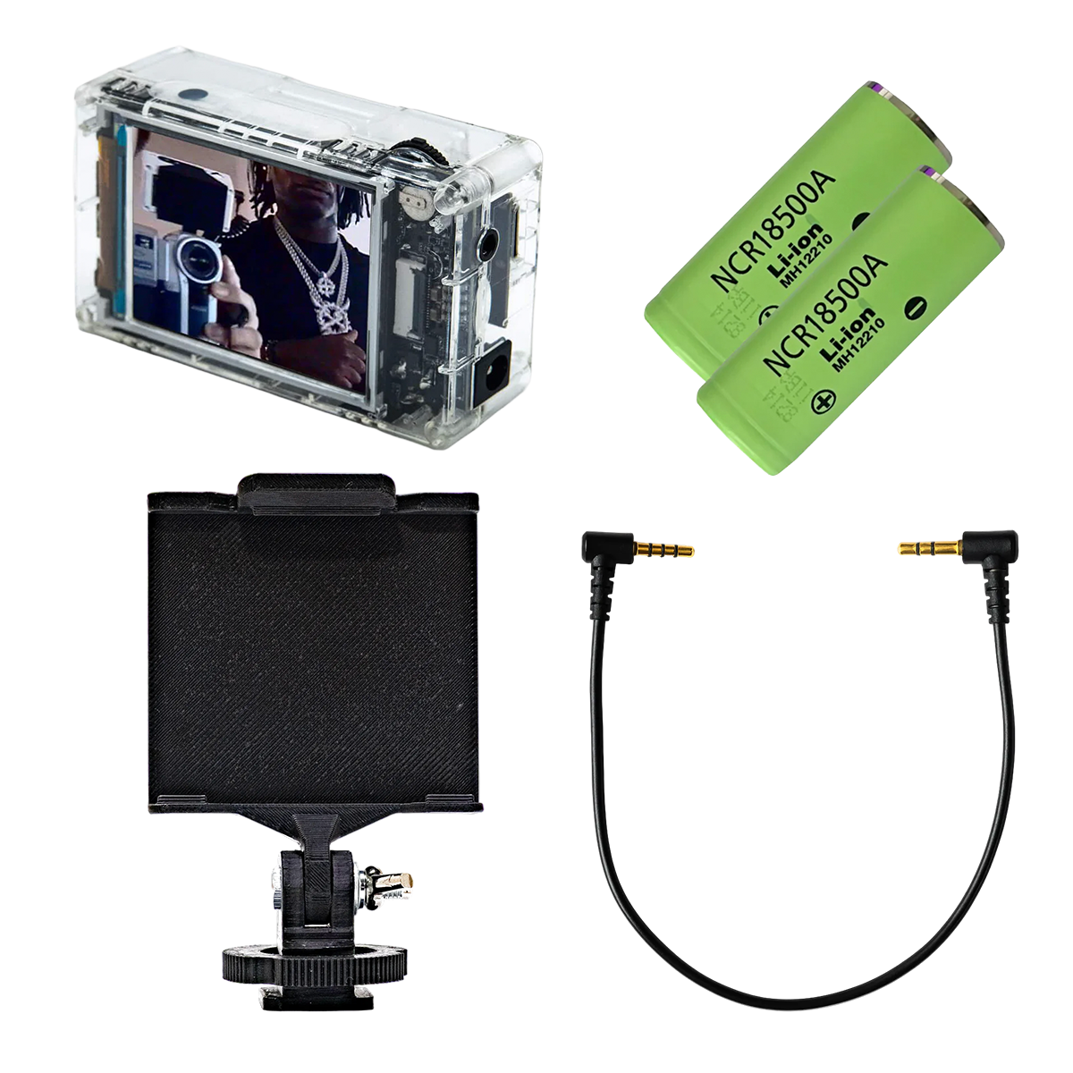 Tapeless Camcorder Bundle (INVIZ PowerPlay) – Recorder, Cables & Mount (Camcorder not included)
