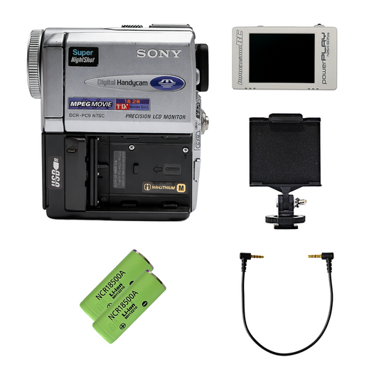 Tapeless Camcorder Komplett-Set (Sony DCR-PC9 JAPAN + PowerPlay) – Ready to Record (ohne Akku & Ladegerät)