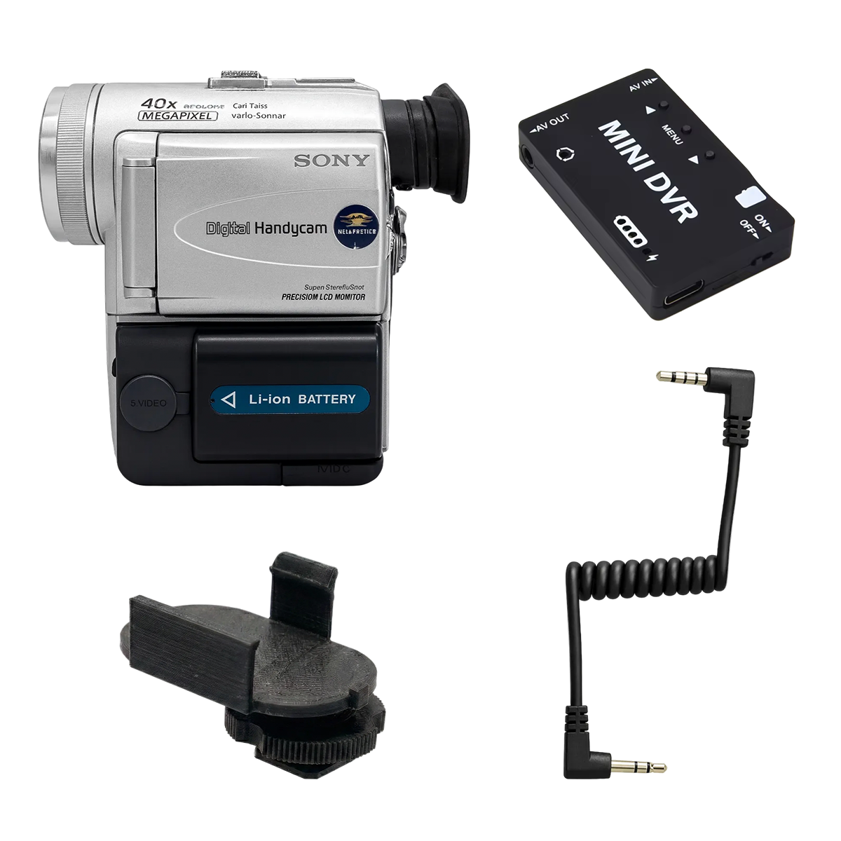 Tapeless Camcorder Complete Set (Sony DCR-PC100 + MiniDVR) – Ready to Record (without battery & charger)