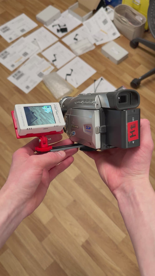 Cold Shoe Extension Bracket for Camcorders – Mount Accessories via Tripod Screw – Ideal for Tapeless Recorder Setups