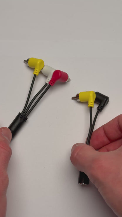 2x RCA / Cinch auf 3.5 mm Klinke (weiblich) Adapter – für Sony CCD-TRV Serie – Tapeless Camcorder Setup