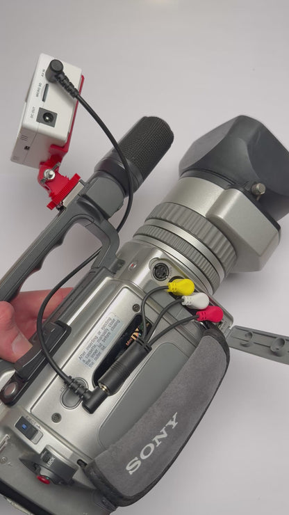 3x RCA / Cinch auf 3.5mm Klinke Adapter (Female) – für Sony VX1000, VX2000, VX2100 – Tapeless Camcorder Setup